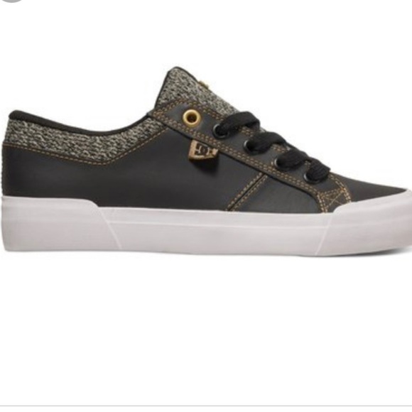 COPY - DC Danni SE skateboard sneaker in Black Leather Size 6 - Picture 1 of 8
